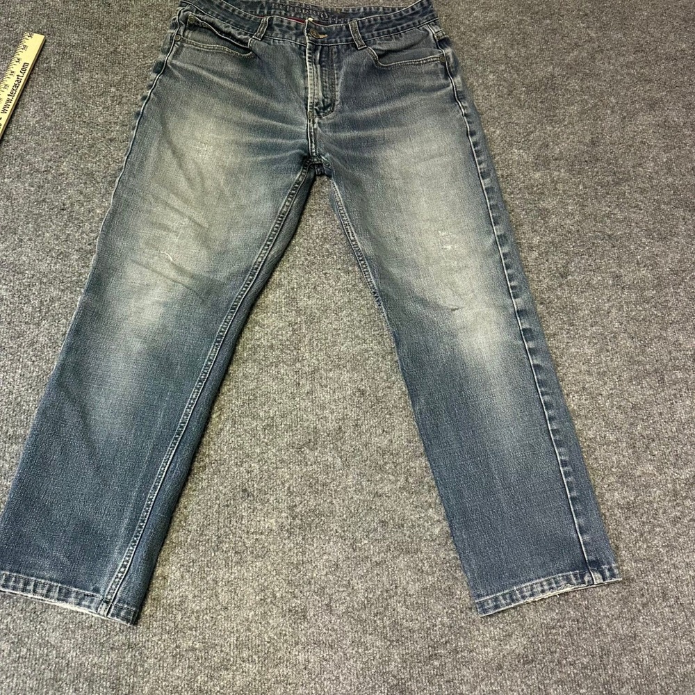 Burberry Jeans Mens Size 31 Blue Straight Leg Medium Wash Designer Denim Pants